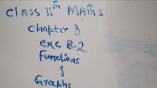 class 11th maths functions and graphs