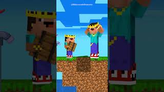 HELP Take The Water- Poor Herobrine Family vs Rich Noob #minecraftshorts #fyp