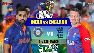 India vs England 3rd T20 Match 2022 | Real Cricket 22 Live Streaming