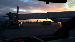 Sunrise at Amsterdam Airport Schiphol