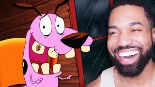 Courage The Cowardly Dog Laughing Moments....(try not to smile)