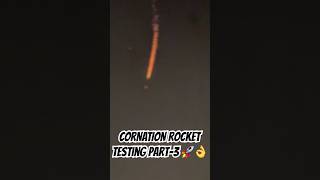 CORNATION ROCKET PART -3 👌😍| #crackers #fireworks #experiment #crackerstesting #diwali #shorts