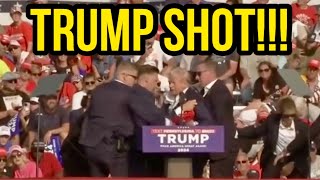 Donald Trump SHOT on the ear!