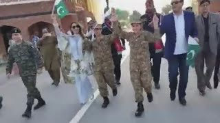 Army Officers at Wahga Border Wish Jaweria & Ruba late || Make A Wish Pakistan