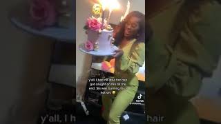 Watch Moment Lady’s Wig Catches Fire While Dancing With Her Birthday Cake