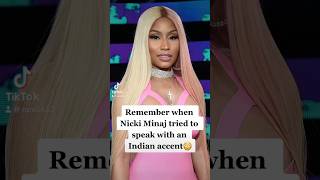 Remember when Nicki Minaj tried to speak with an Indian accent💀 | #nickiminaj #india