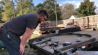 Log arch modification to trailer