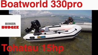 Boatworld 330 pro, 15hp tohatsu, poole baiter Park launch. Inflatable boat, sib, rib