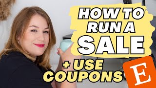 How to run sales & use coupons on Etsy 2023 | Full Etsy Shop Tutorial for beginners Handmade Bosses