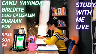 CANLI YAYINDA BİRLİKTE DERS ÇALIŞALIM, DURMAK YOK I STUDY WITH ME -LIVE 60/10 Pomodoro #studywithme