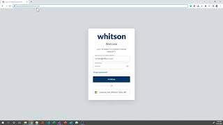 1. Getting started with whitson+: Login