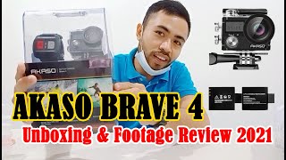 AKASO BRAVE 4 CAMERA UNBOXING & FOOTAGE REVIEW | UNBOXING Vlog#1