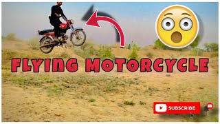 Flying motorcycle  😱 aj to buch gye😆| Bike stunt