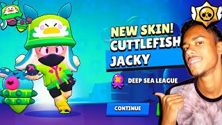 JOGUEI com O NOVO VISUAL da JACKY SEPIA muito INSANO - BRAWL STARS ⚡✨