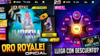 SALIO! NUEVA ORO ROYALE & TOKEN FF AGO.! LLEGARA EL PASE A 1? 💎 😡 (IGUALDAD DE REGIONES) FREE FIRE