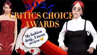 2024 Critics Choice Awards fashion review. Let’s talk! 🤭