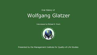 Oral History - Wolfgang Glatzer