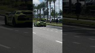 Adventador leaving car show #lamborghini #v12 #supercar #music #race #fast #legend #car  #automobile