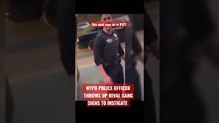 Cop throws gang signs #police #cops #cop #gang #gangs #corruption #crip #blood #gdk #bdk #shorts