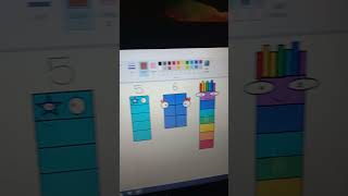 Numberblocks 1 - 8 Paint #shorts