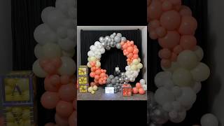 Balloon Arch Decoration On Round Stand #shortsvideo