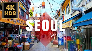 Seochon to Dongdaemun(DDP), Seoul, Korea | 서촌에서 동대문 DDP까지 산책 | 4K HDR