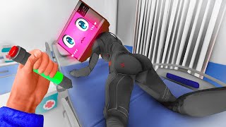 New TV Woman LOVE STORY In HOUSE 19 & TV Man SAVES TV Woman In Garry's Mod!