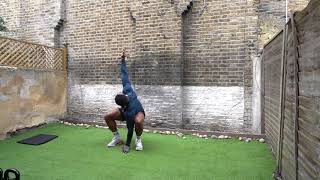 GORILLA SQUAT INTO OVERHEAD REACH