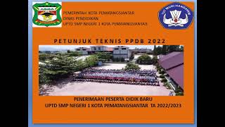 PPDB online SMP N1 Pematangsiantar# PPDB SMP# 2022