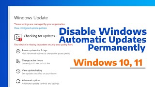 How to Disable Automatic Update on Windows 11 Permanently - Turn Off Updates - Stop Windows Update