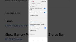 how to turn on battery percentage in realme mobile#shorts