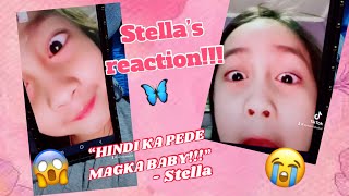 Stella Reaction on my pregnancy! | Team RomAyne