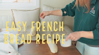 Easy French Bread using Vegetable Stock