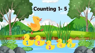 Counting Ducks Song | Learn to Count 1-5 | Fun Kids Nursery Rhyme