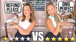 WE WENT TO A 1 STAR NAIL SALON VS 5 STAR NAIL SALON ⭐️😱😳