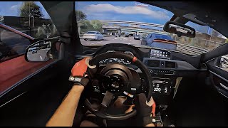 Cutting up Traffic on Highway - Assetto Corsa I Steering Wheel Gameplay