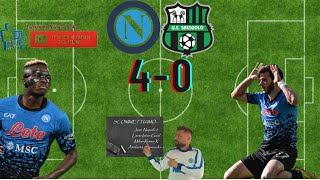 NAPOLI-sassuolo 4-0 Osimhen-kvara show 12^vittoria consecutiva 😱❗️⚽️