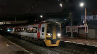 158 824 passes through Smethwick Rolfe Street with a 2 tone horn 16/01/2022