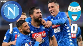 Napoli vs SPAL (1-0) Albiol Goal and Alex Meret Saves enough for the win! 22/12/18