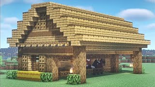 How To Make a Horse Stall in Minecraft - Minecraft Tutorial