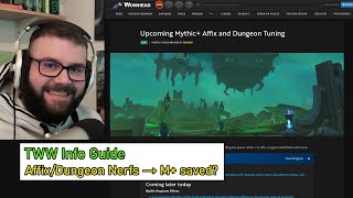 Affix/Dungeon Nerfs, M+ saved? || TWW Info Guide - Deutsch