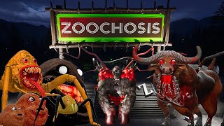 Zoochosis ALL JUMPSCARES vs POU'S REVENGER vs ROBLOX vs GARRY'S MOD and ALL ZOONOMALY 2 MONSTERS #40