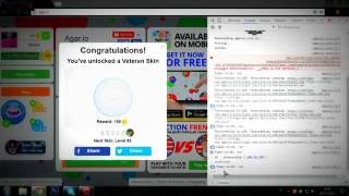 COMO USAR SKIN DO LEVEL 100 (Agar.io)