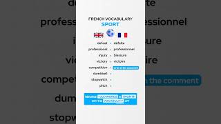 Sport French Vocabulary 🇫🇷