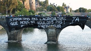 AGRICULTEURS , Angers , 03 juillet 2019 : " NON au Mercosur "