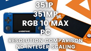 Genesis/Megadrive Resolutions Comparison - RG351P VS RG351MP VS RGB10 MAX VS PC (No integer scaling)