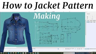 How to jacket pattern making Gerber CAD software for begginer bangala tutorial