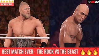 BEST EVER WWE MATCH - BROCK LESNAR vs THE ROCK | WWE2K22 | Amateur Gamer #brocklesnar #wwe #wwe2k22