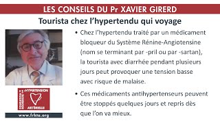 Tourista chez l'hypertendu qui voyage - Pr Xavier Girerd #hypertension