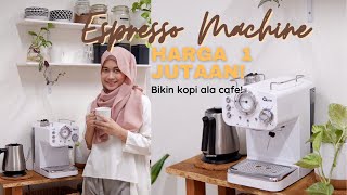 Cara MUDAH bikin kopi ala cafe pakai mesin espresso sejutaan. Oxone OX-213.